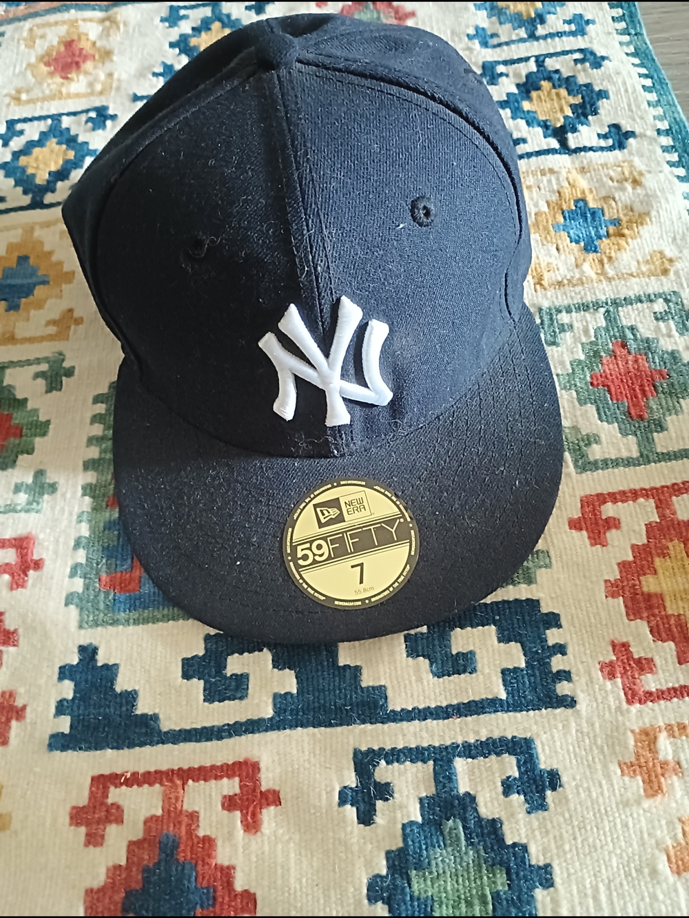 New Era Navy and White New York Yankees 59FIFTY Fitted Cap